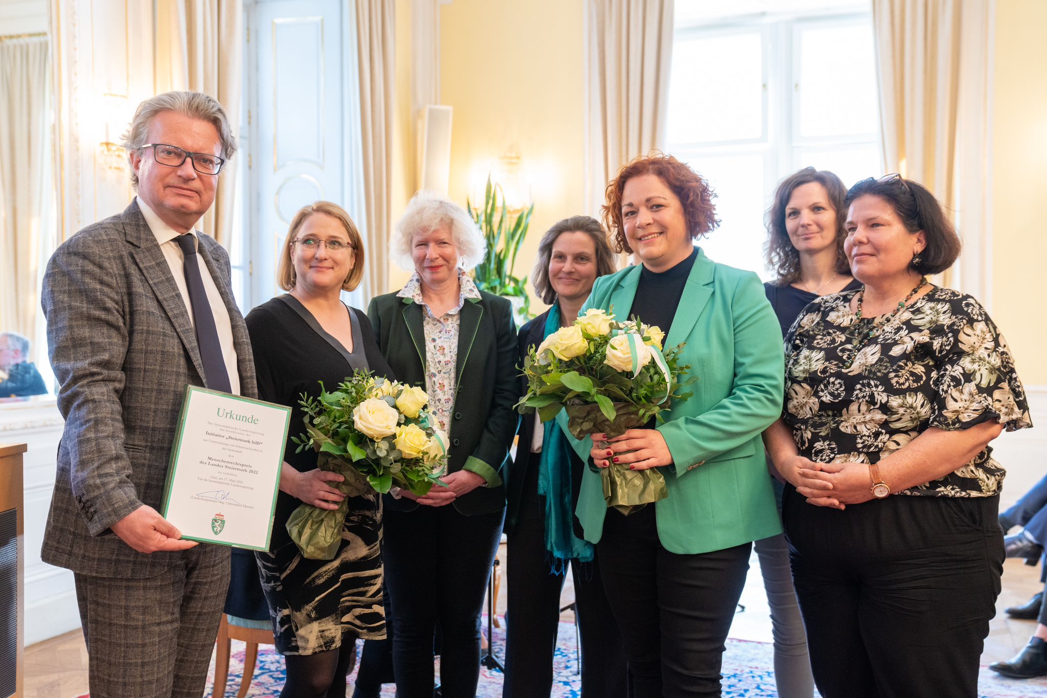 Steiermark hilft erhält den Menschenrechtspreis des Landes Steiermark 2022